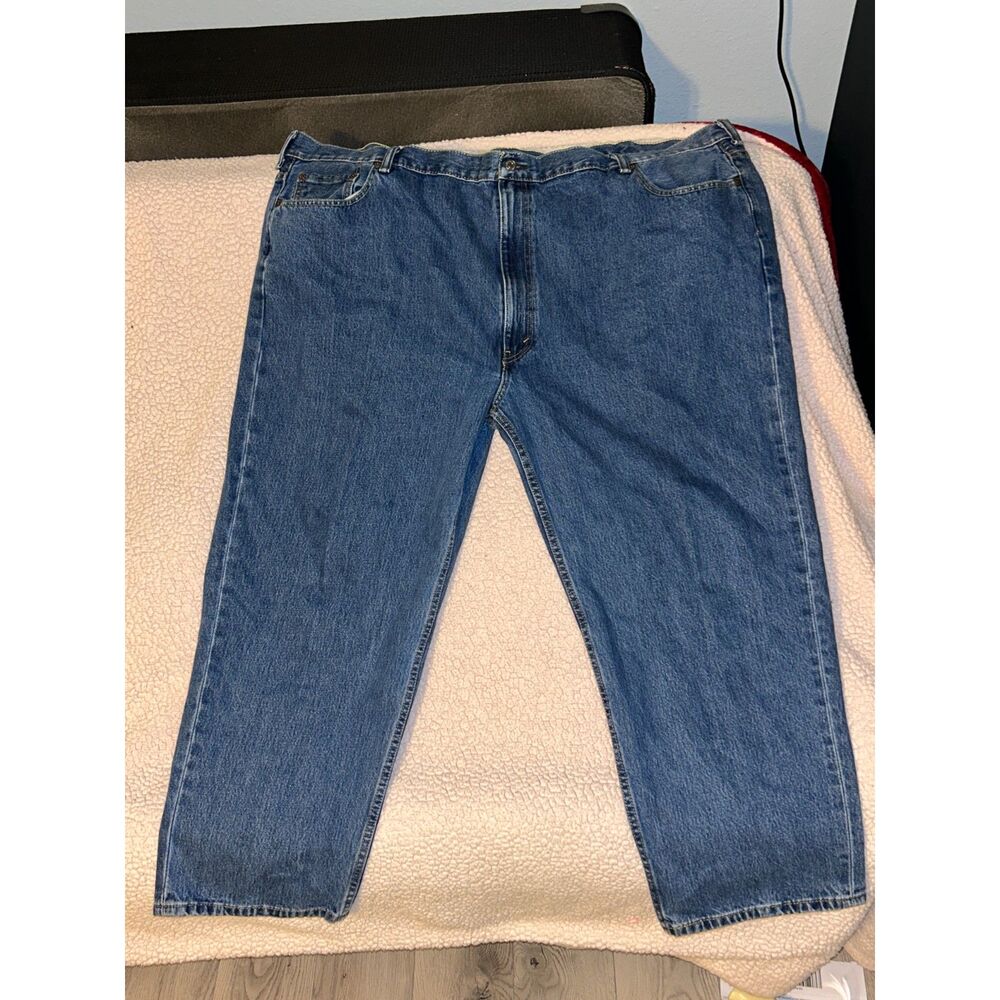 Plus Size Vintage Y2K Oversized Baggy Dad Jeans Levi's 550 Blue Denim W54 L30